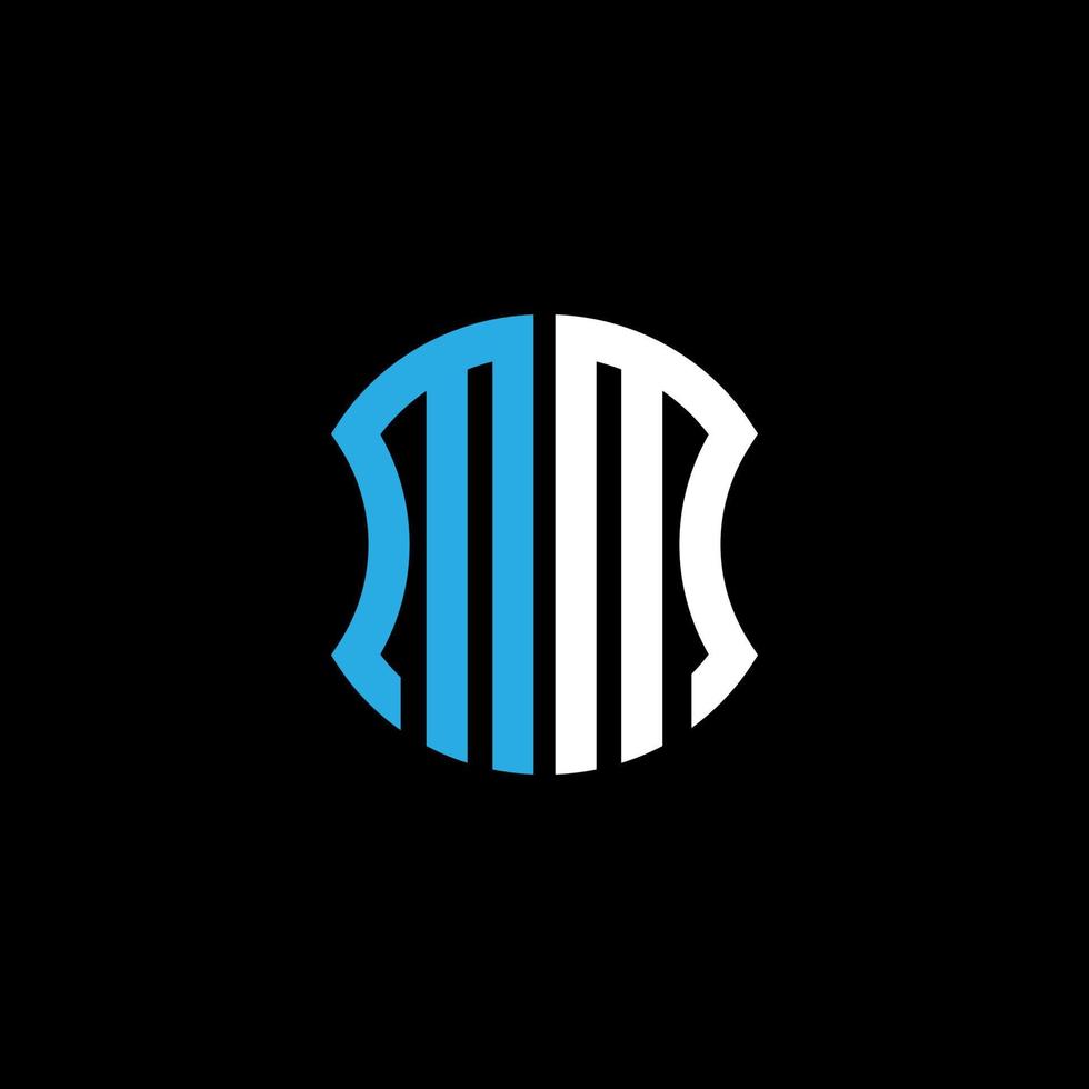 MM letter logo creative design with vector graphic, Abc simple and modern logo design.