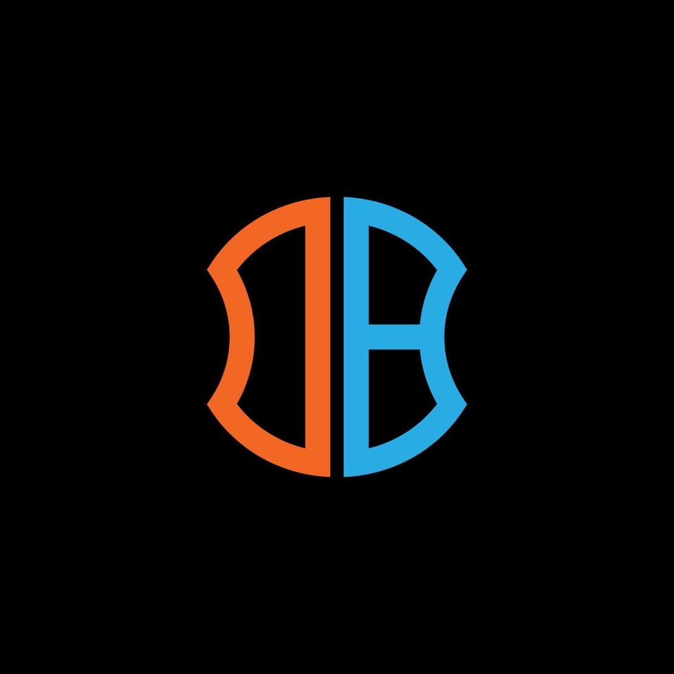 DB letter logo creative design with vector graphic, Abc simple and modern logo design.