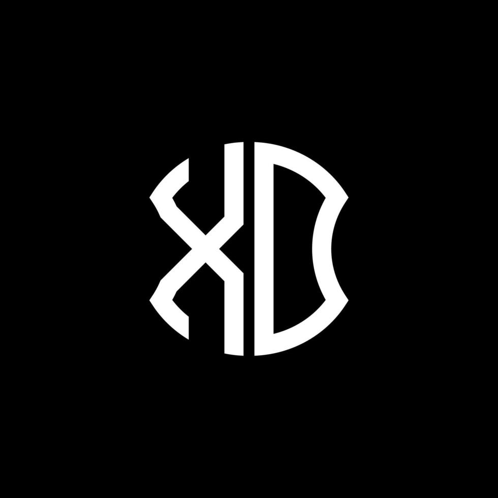 XD letter logo creative design with vector graphic, Abc simple and modern logo design.