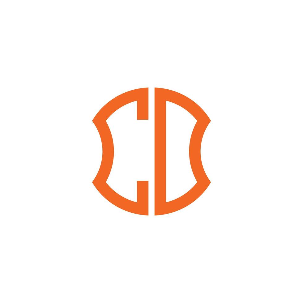diseño creativo del logotipo de la letra cd con gráfico vectorial, diseño de logotipo abc simple y moderno. vector