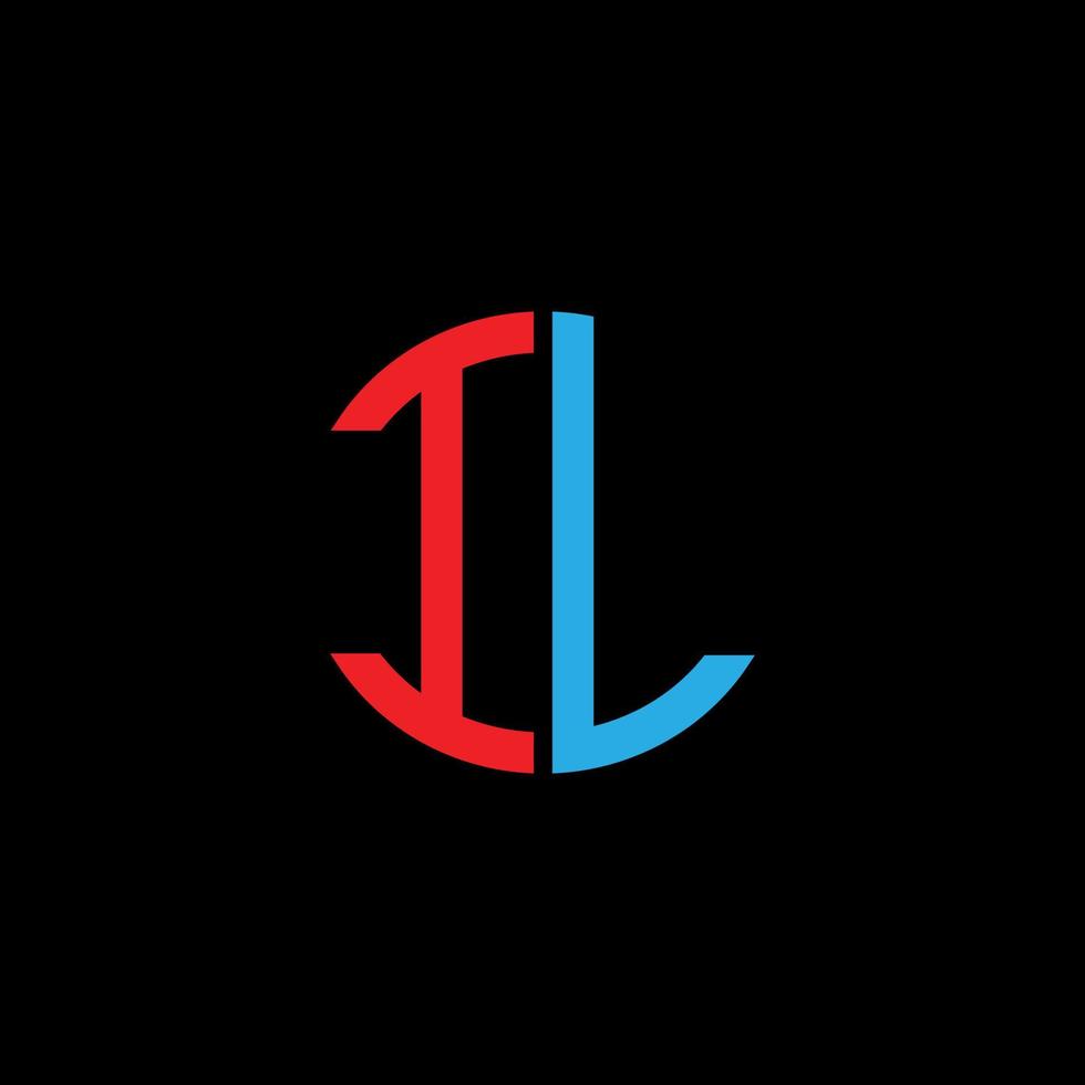 diseño creativo del logotipo de la letra il con gráfico vectorial, diseño de logotipo abc simple y moderno. vector