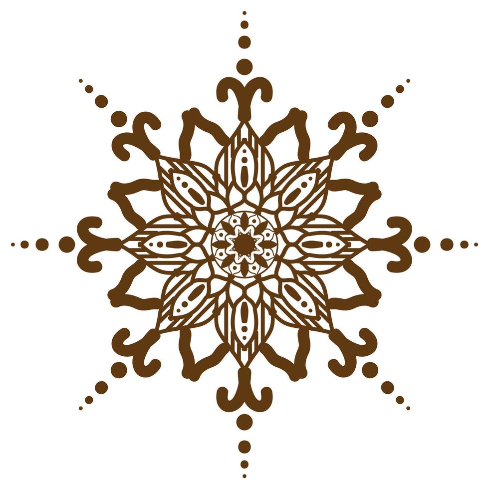 diseño de arte mandala, archivo vectorial. vector