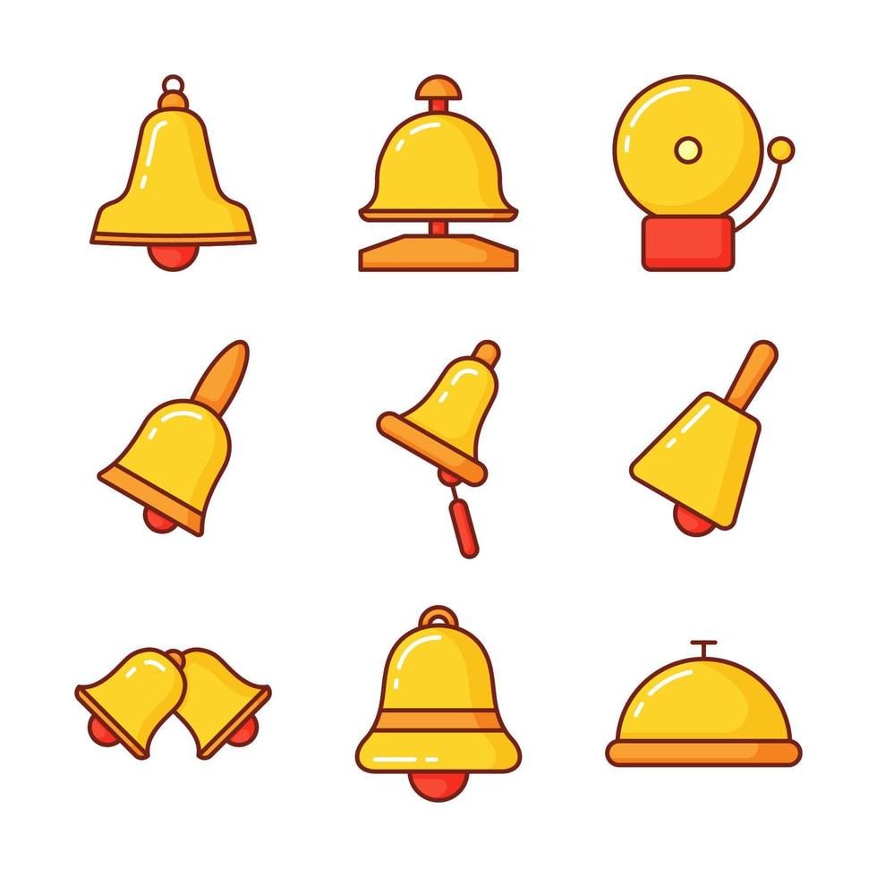 Bell Icon Set vector