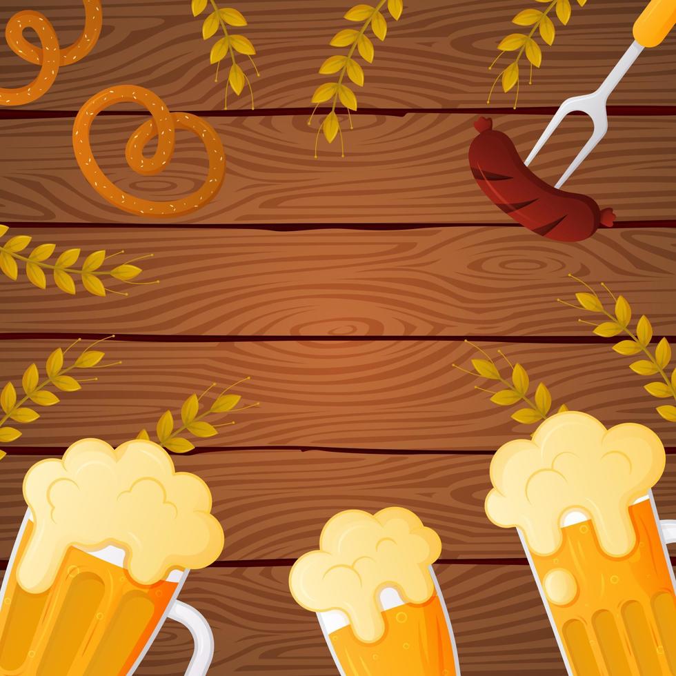 Happy Oktoberfest Background vector