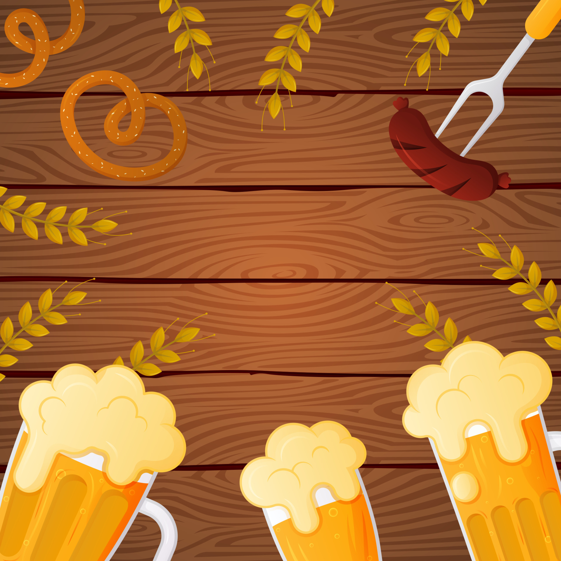 Happy Oktoberfest Background 10360981 Vector Art at Vecteezy