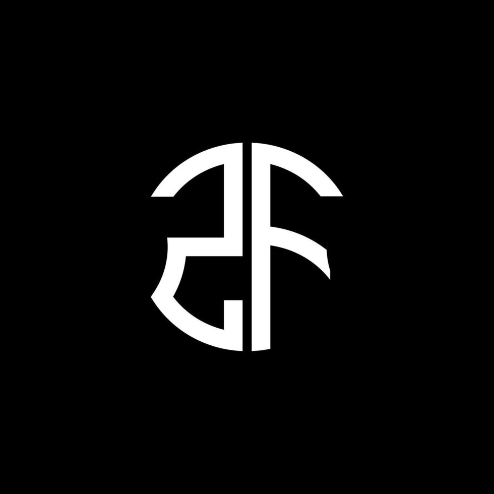 Diseño creativo del logotipo de la letra zf con gráfico vectorial, diseño de logotipo abc simple y moderno. vector