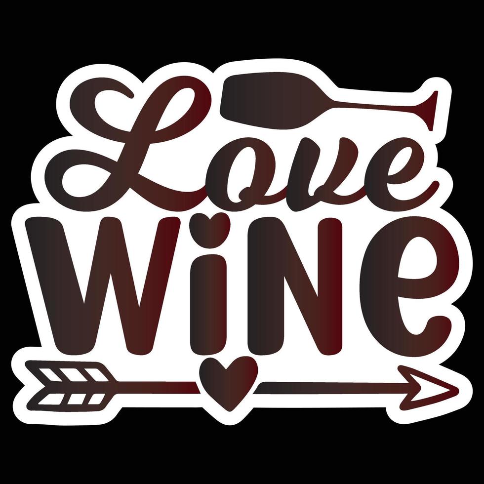 Best Of Wine Sticker Design And Download Vector File.