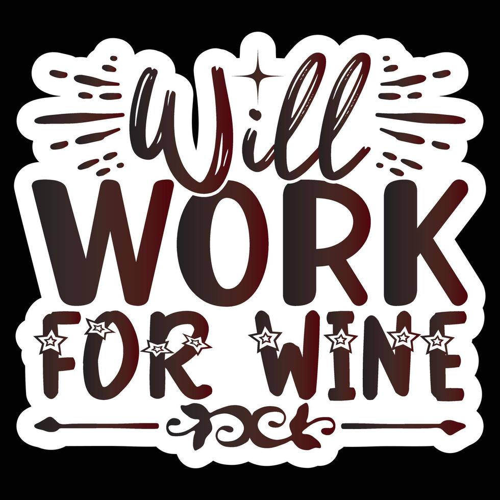 Best Of Wine Sticker Design And Download Vector File.