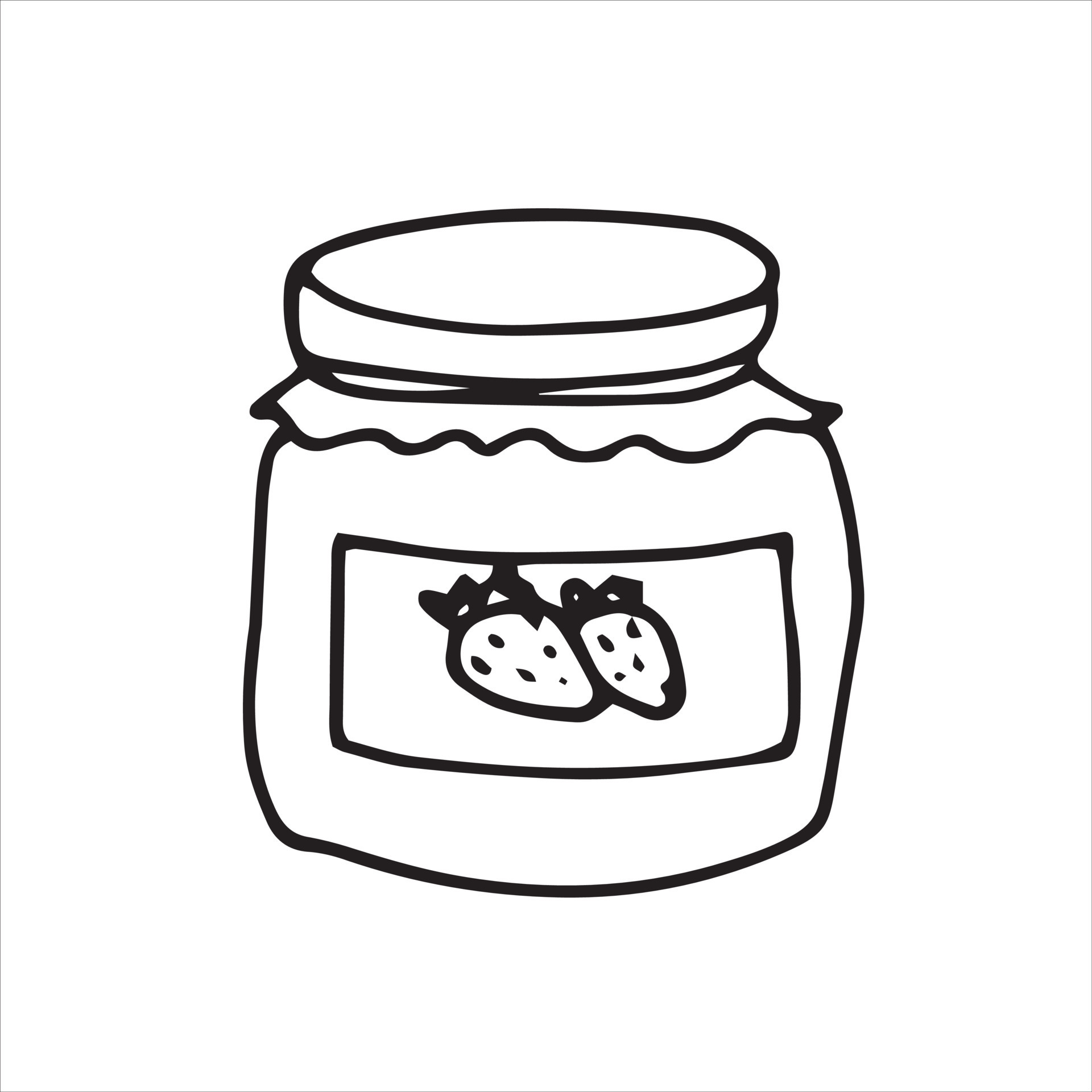 jelly clip art black and white