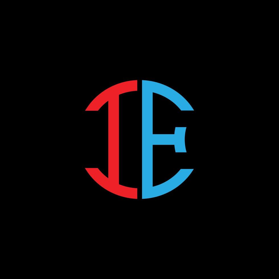 IE letter logo creative design with vector graphic, Abc simple and modern logo design.