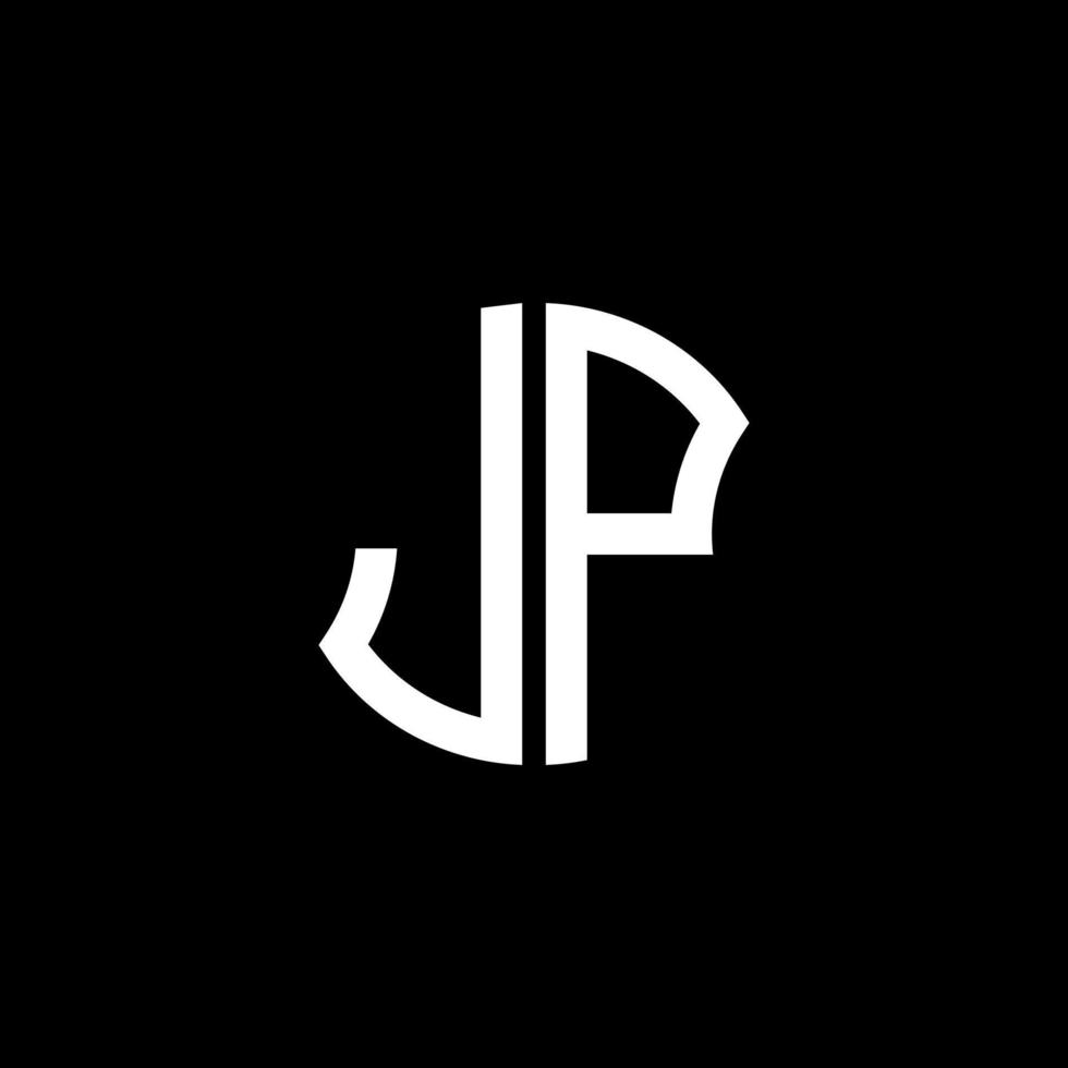 Diseño creativo del logotipo de la letra jp con gráfico vectorial, diseño de logotipo abc simple y moderno. vector