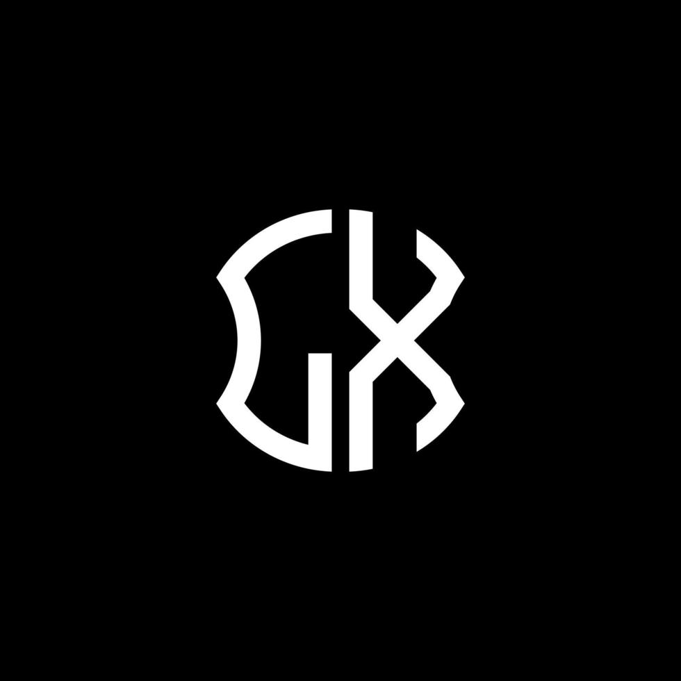 Diseño creativo del logotipo de la letra lx con gráfico vectorial, diseño de logotipo abc simple y moderno. vector