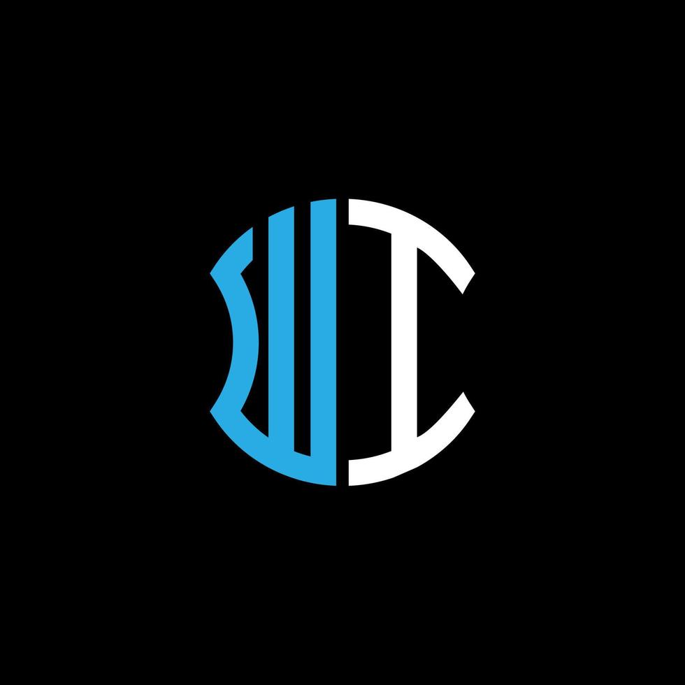 diseño creativo del logotipo de la letra wi con gráfico vectorial, diseño de logotipo abc simple y moderno. vector