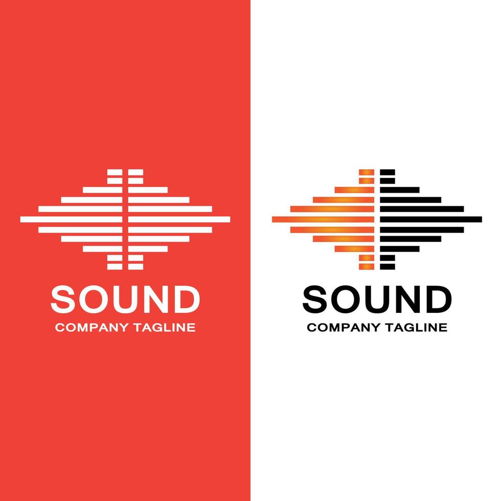 music sound wave logo icon vector, speaker and headset vector
