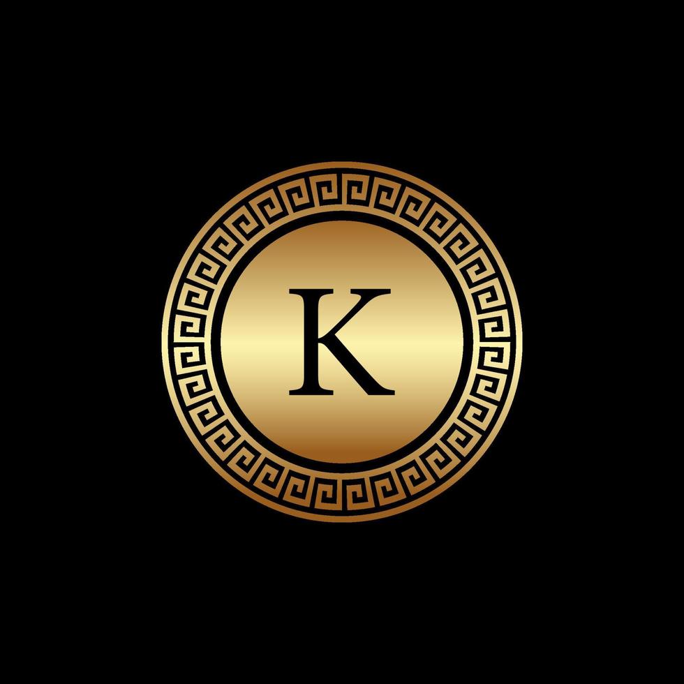 millionaire logo design, icon design template element, lettet K design