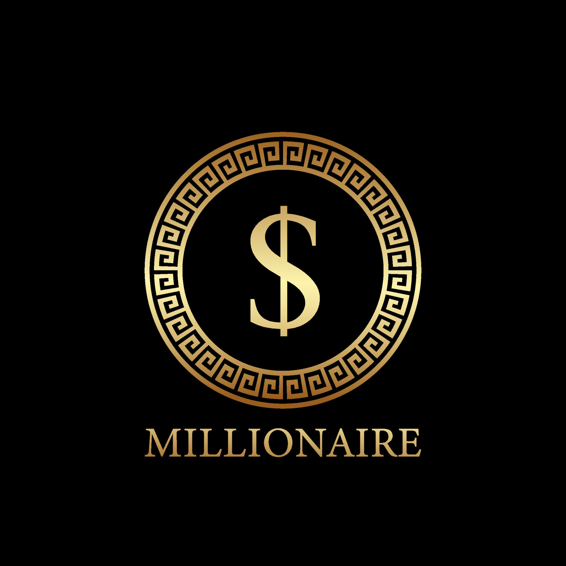 millionaire logo design, icon design template element, lettet S design