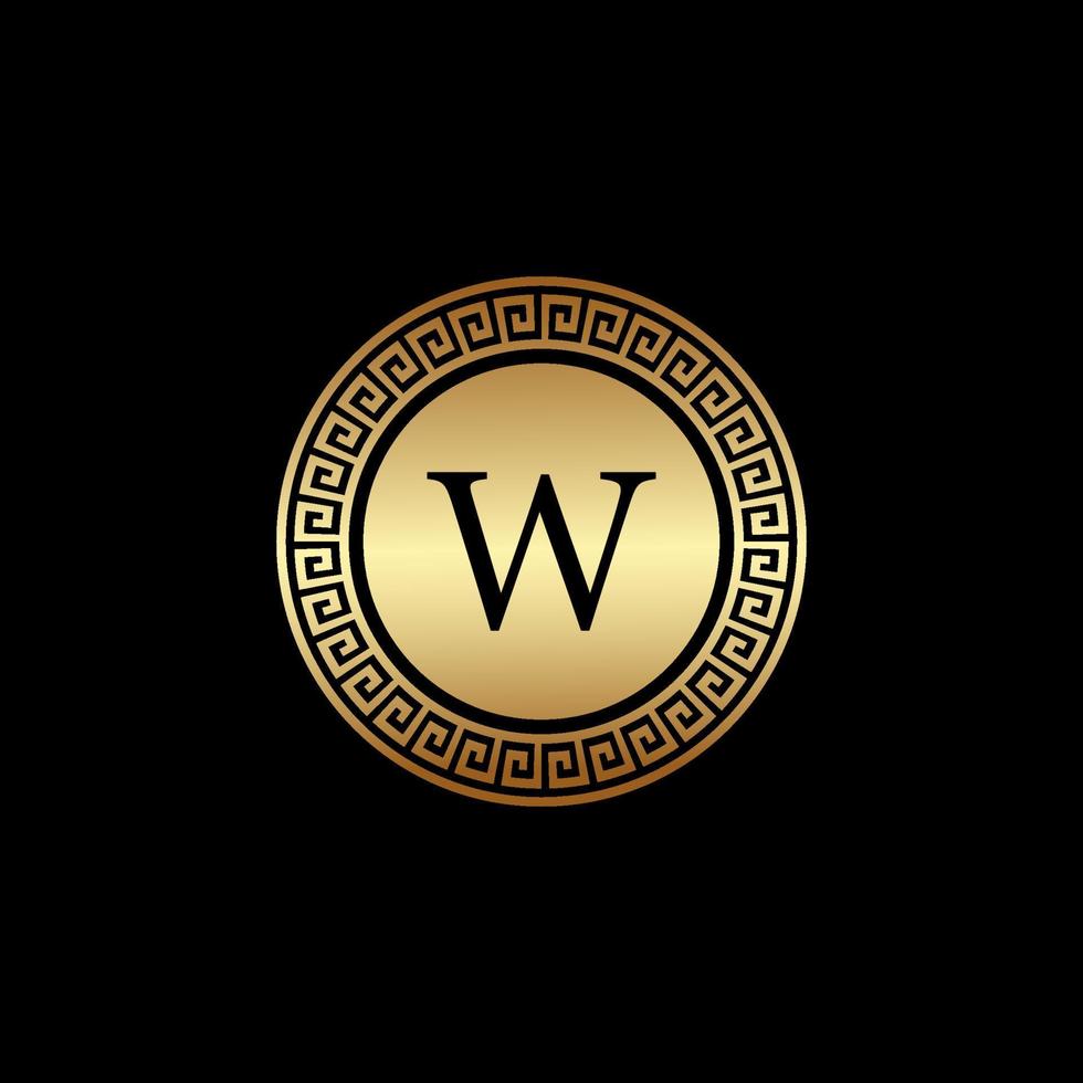 millionaire logo design, icon design template element, lettet W design