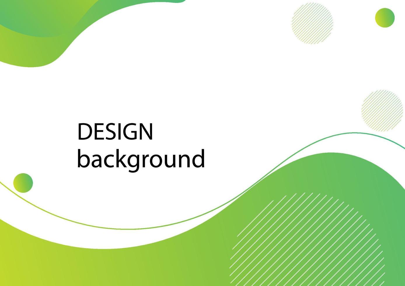 Modern fluid shape gradient green background with white space for presentation. vector