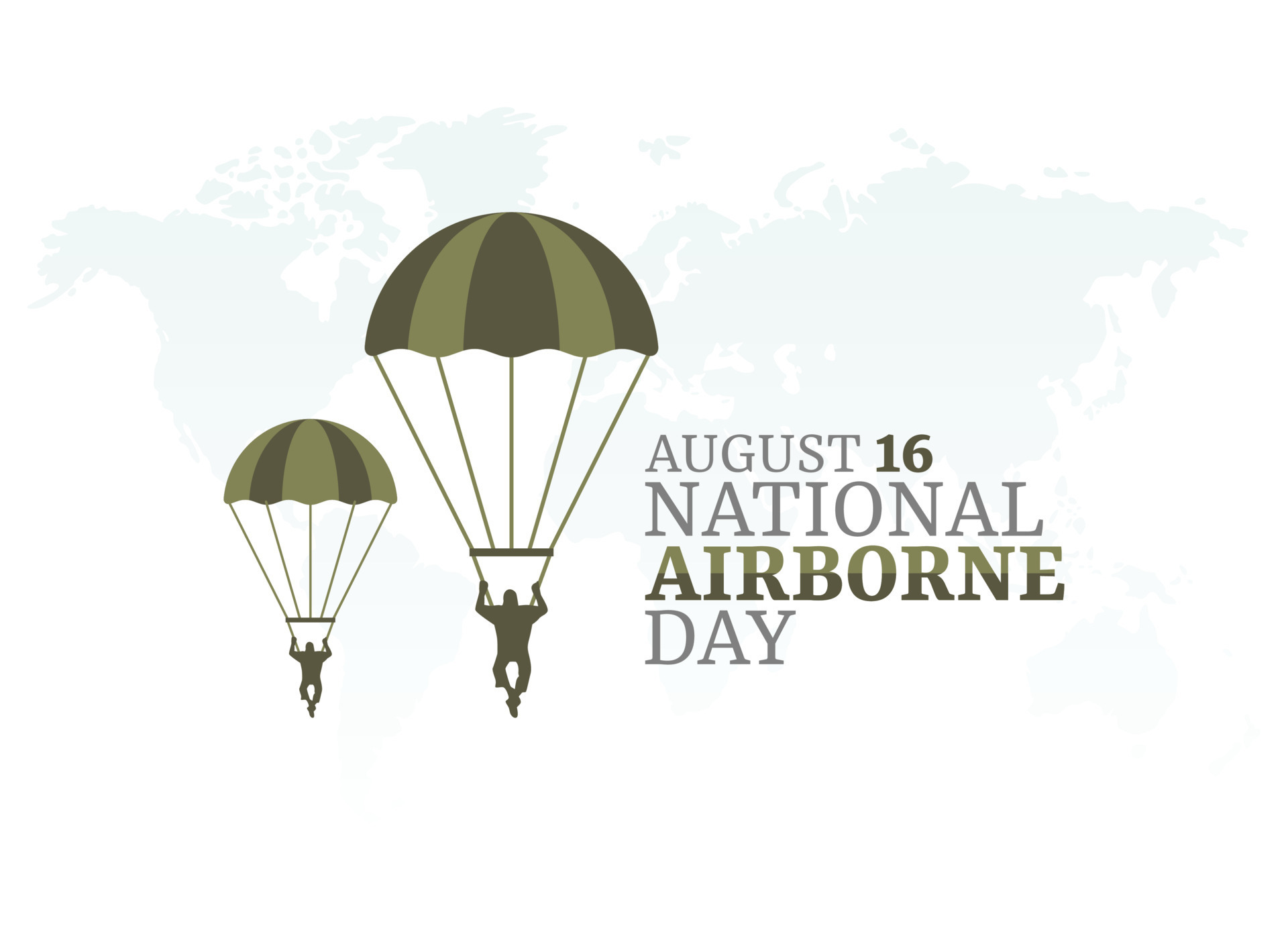 vector graphic of national airborne day good for national airborne day