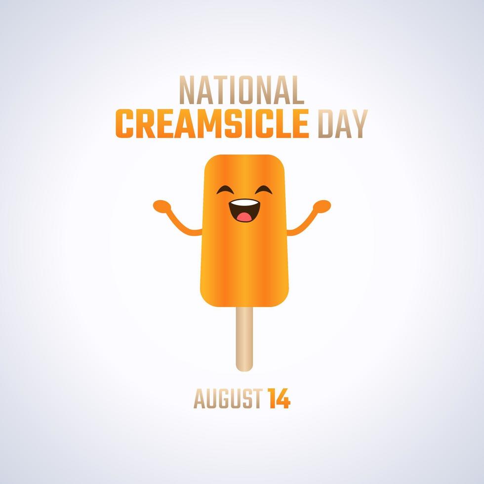 vector graphic of national creamsicle day good for national creamsicle