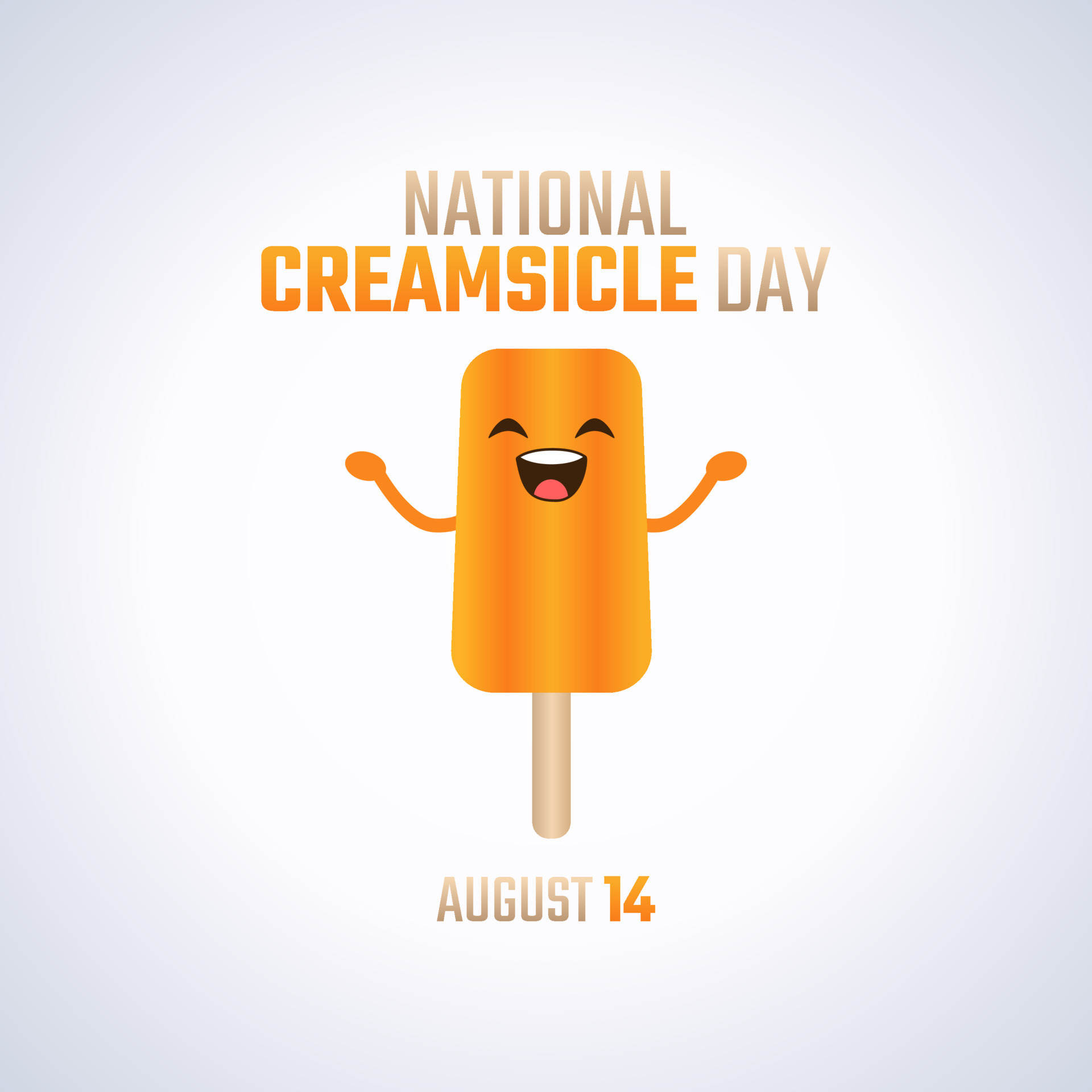 vector graphic of national creamsicle day good for national creamsicle