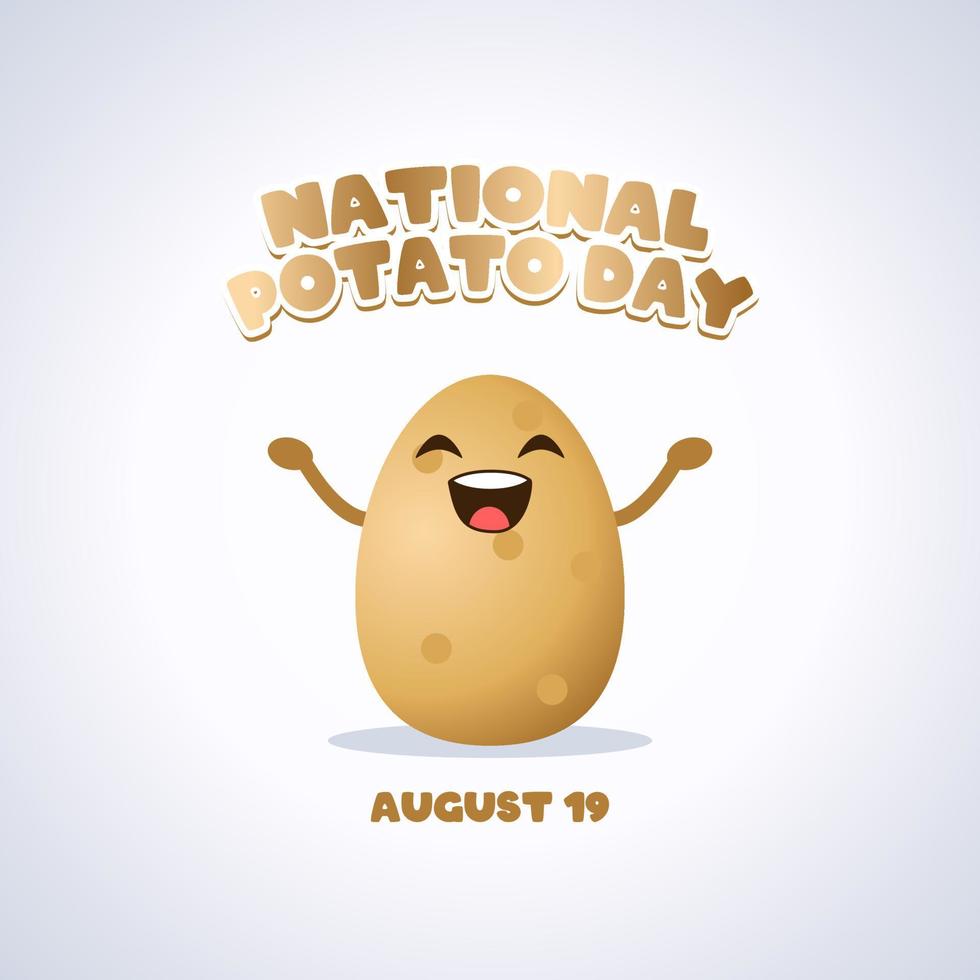 vector graphic of national potato day good for national potato day