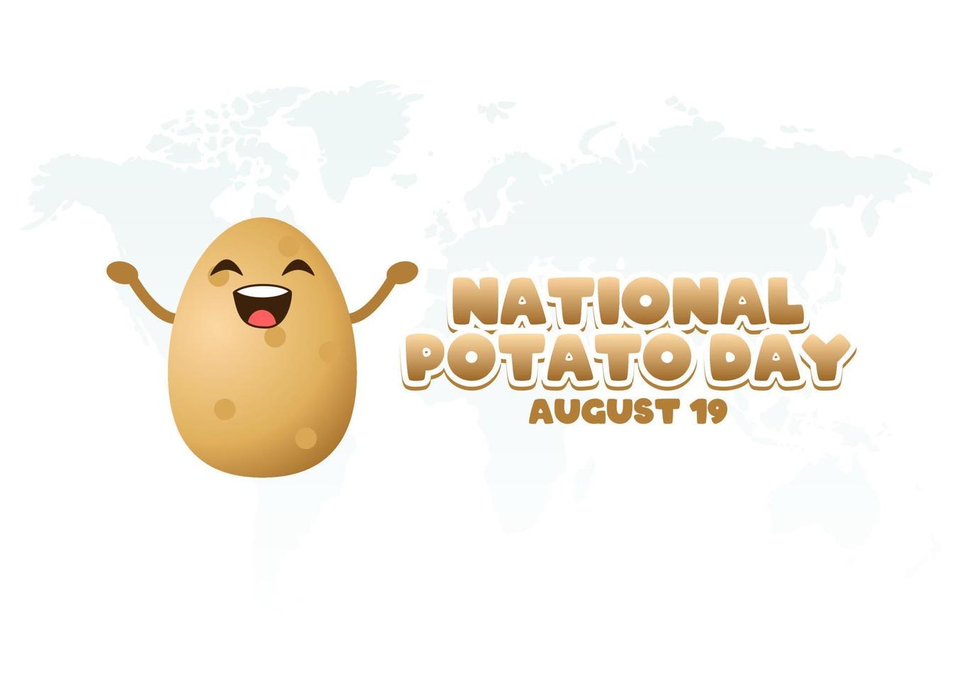 vector graphic of national potato day good for national potato day