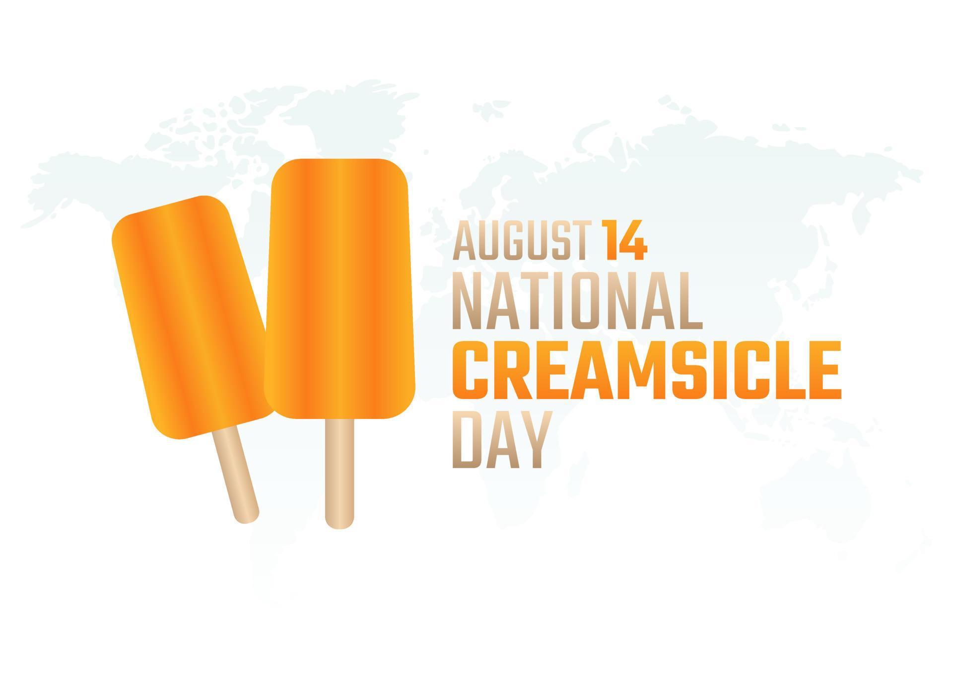 vector graphic of national creamsicle day good for national creamsicle