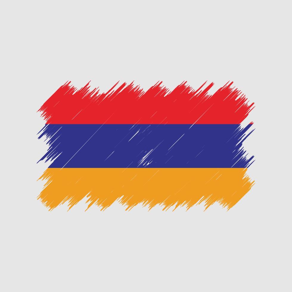 Armenia Flag Brush. National Flag vector
