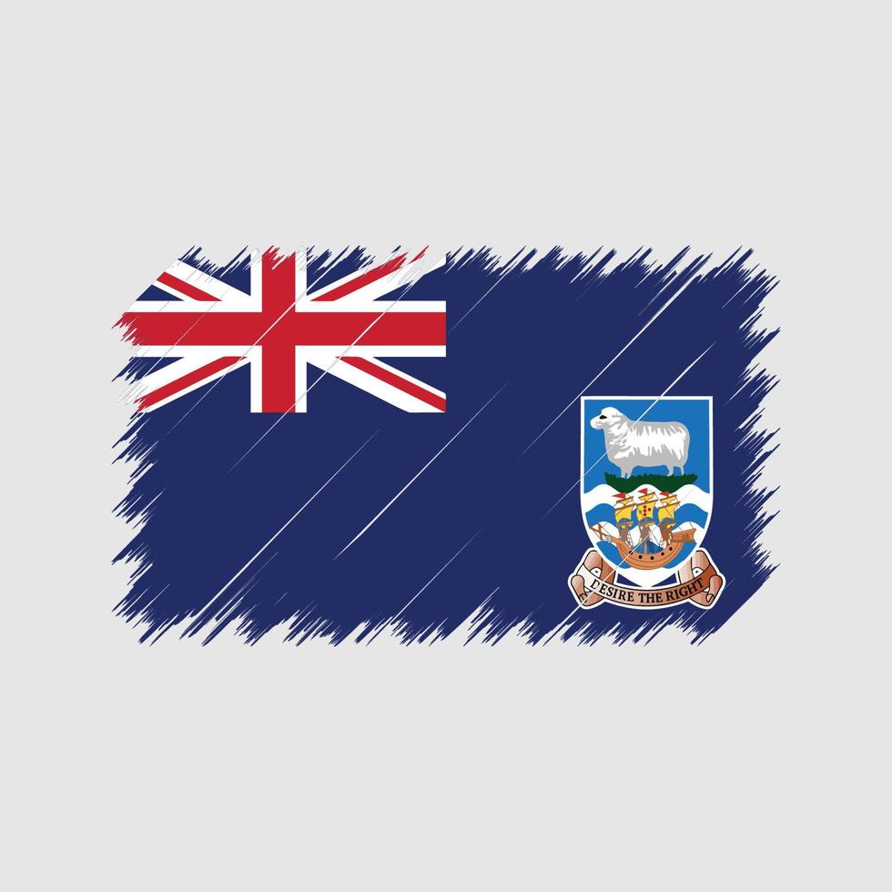 Falkland Islands Flag Brush Strokes. National Flag vector