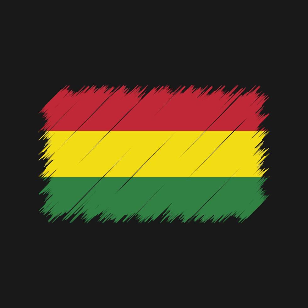 Bolivia Flag Brush Strokes. National Flag vector