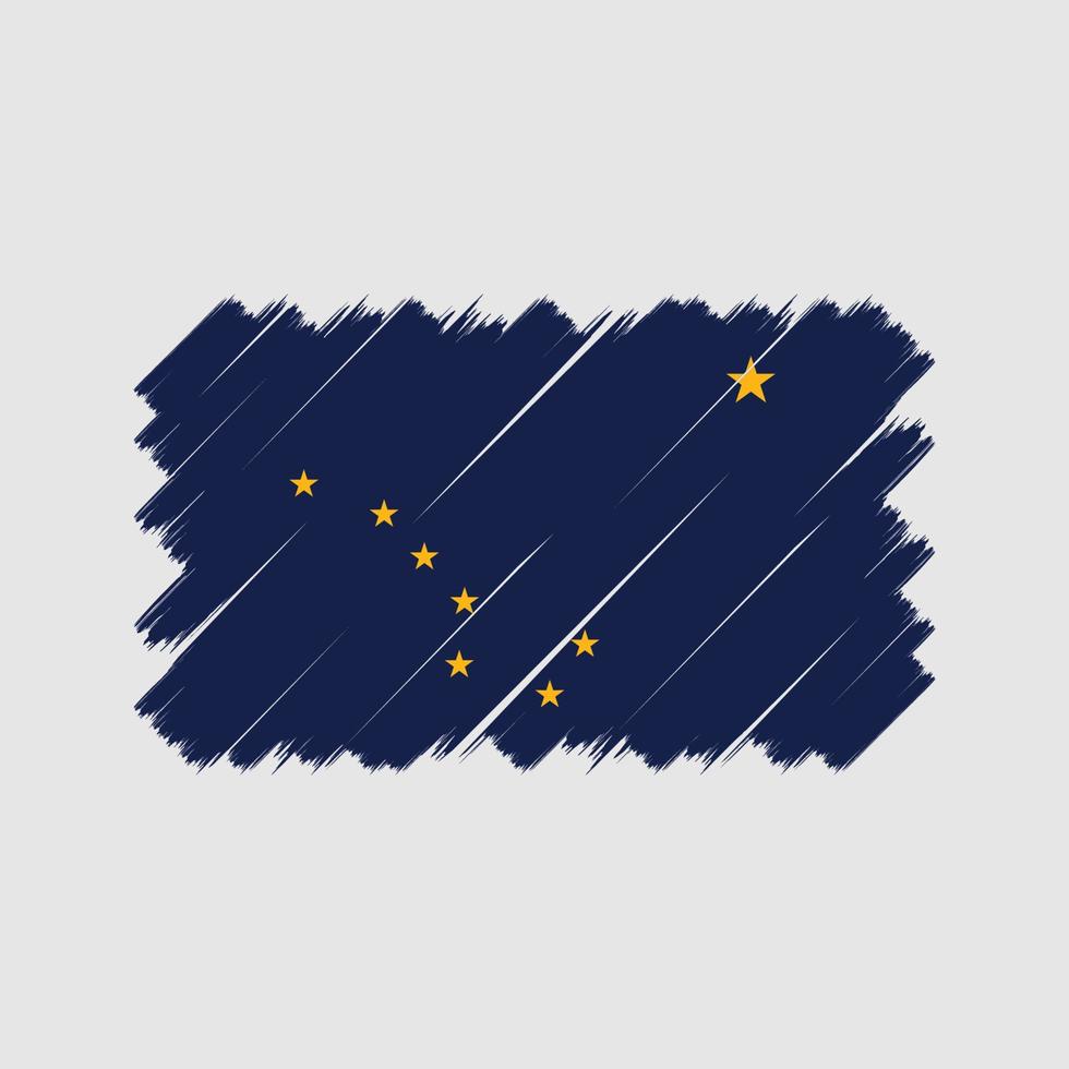 Alaska Flag Brush. National Flag vector