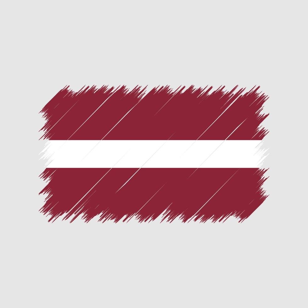 Latvia Flag Brush Strokes. National Flag vector