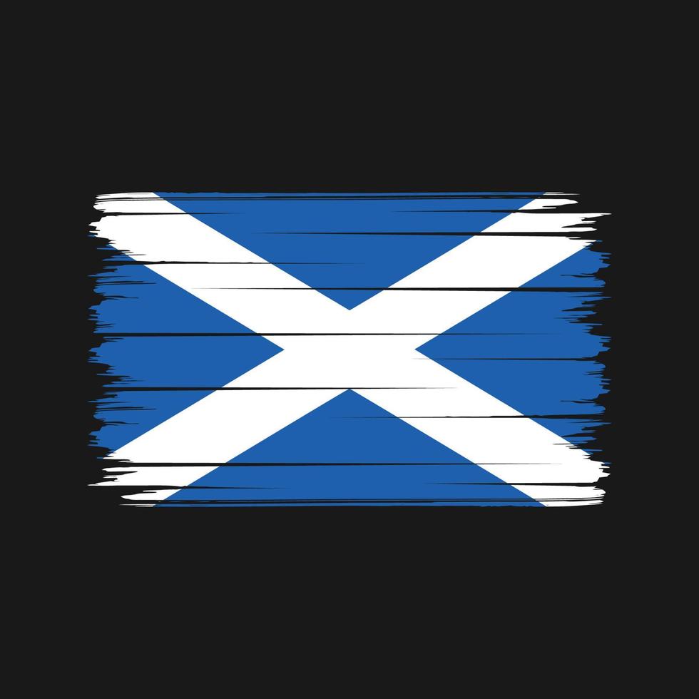 Scotland Flag Brush Strokes. National Flag vector