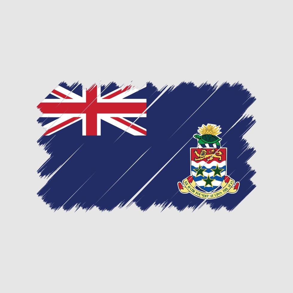 Cayman Islands Flag Brush. National Flag vector