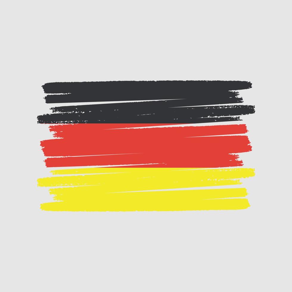 Germany Flag Brush. National Flag vector