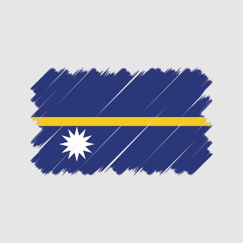 Nauru Flag Brush. National Flag vector