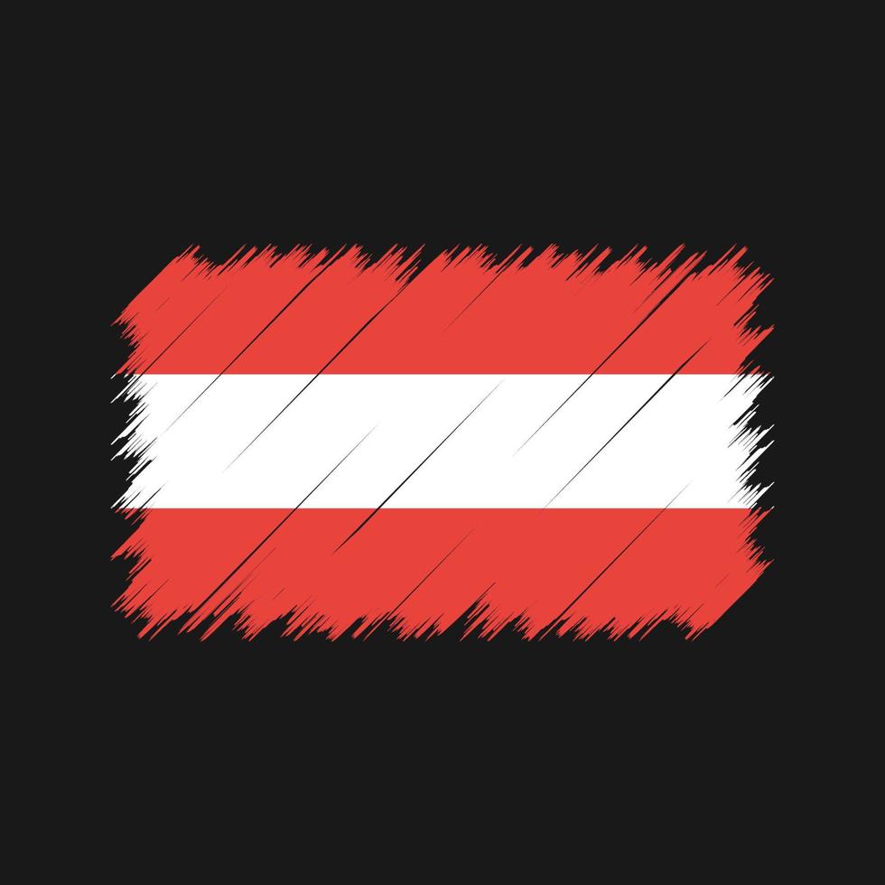 Austria Flag Brush Strokes. National Flag vector