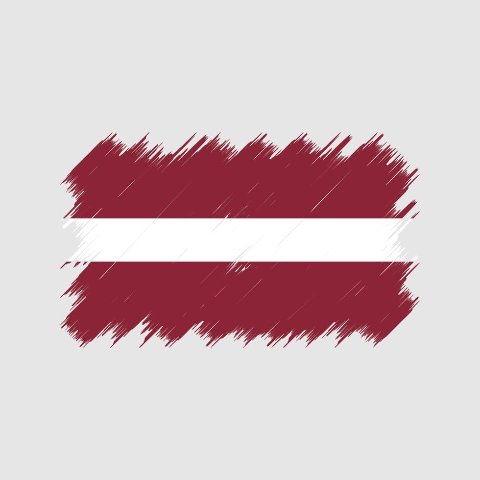 Latvia Flag Brush. National Flag vector