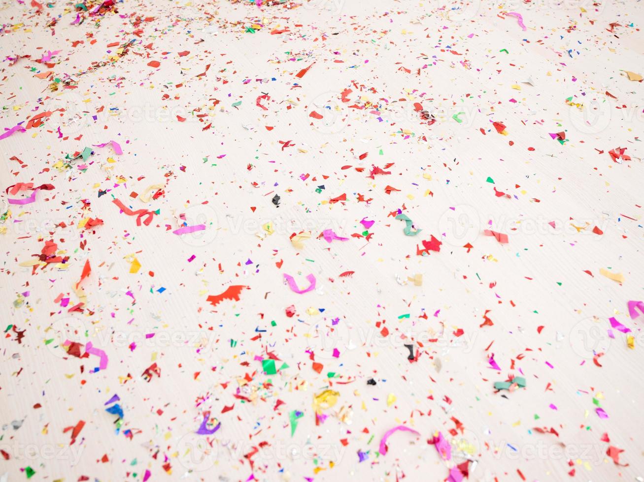 Confetti on floor photo