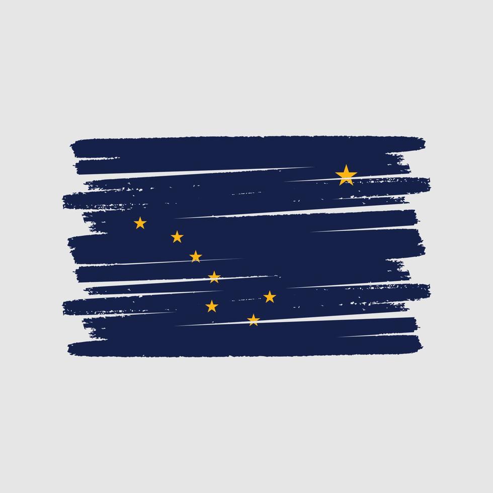 Alaska Flag Brush. National Flag vector
