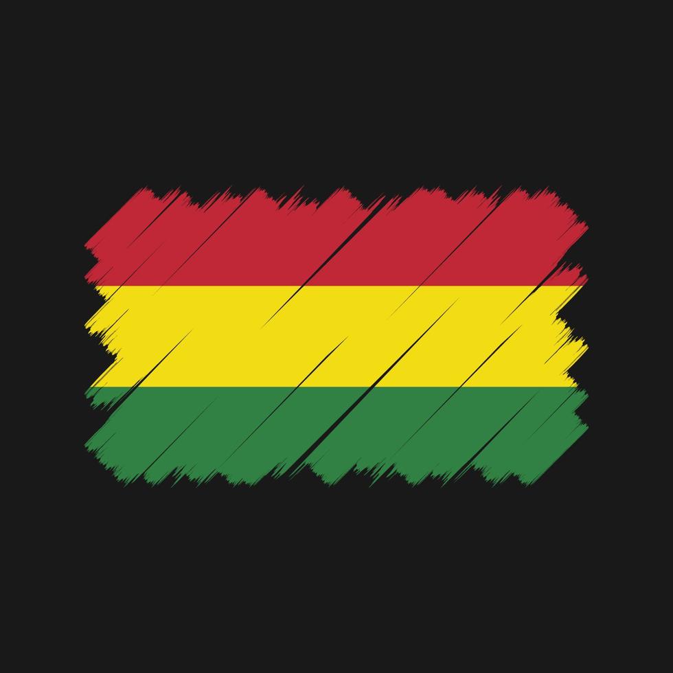 Bolivia Flag Brush. National Flag vector