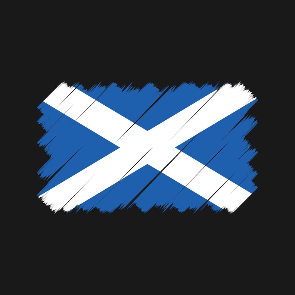 Scotland Flag Brush. National Flag vector