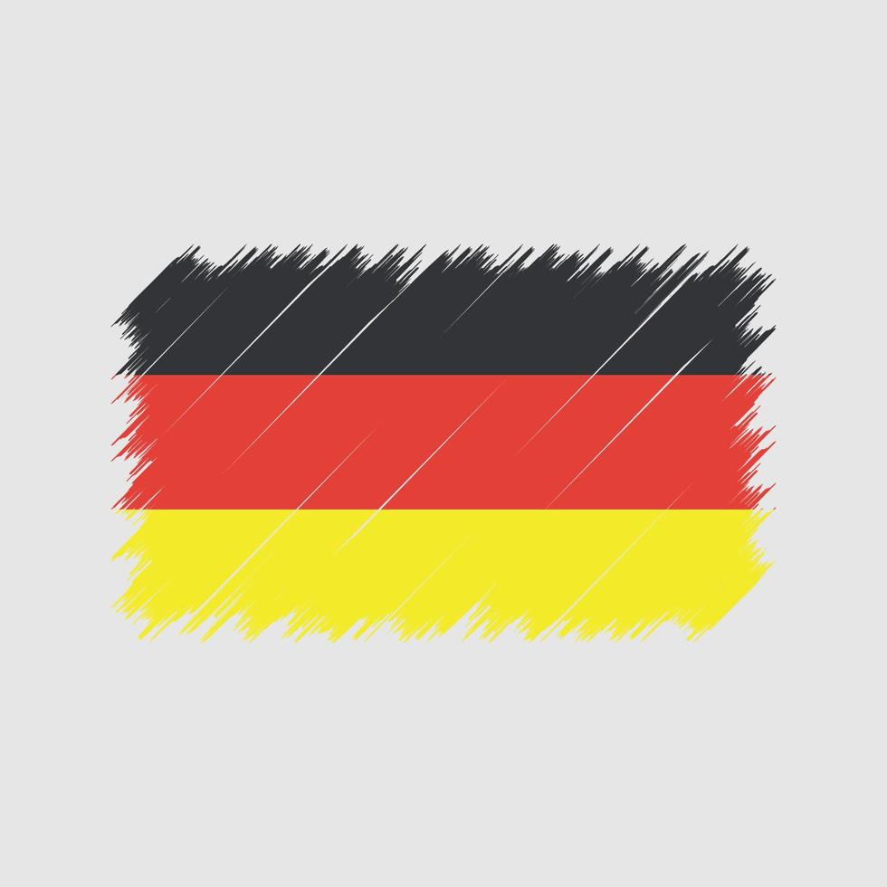 trazos de pincel de bandera de alemania. bandera nacional vector