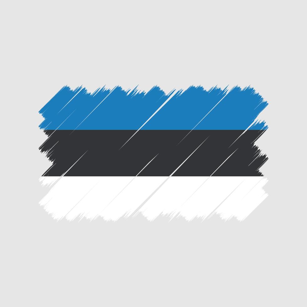 Estonia Flag Brush. National Flag vector