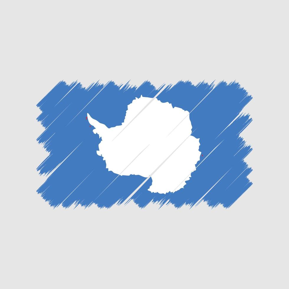 Antarctica Flag Brush. National Flag vector