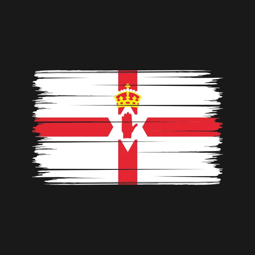 Northern Ireland Flag Brush Strokes. National Flag vector