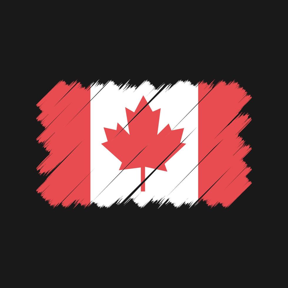 Canada Flag Brush. National Flag vector