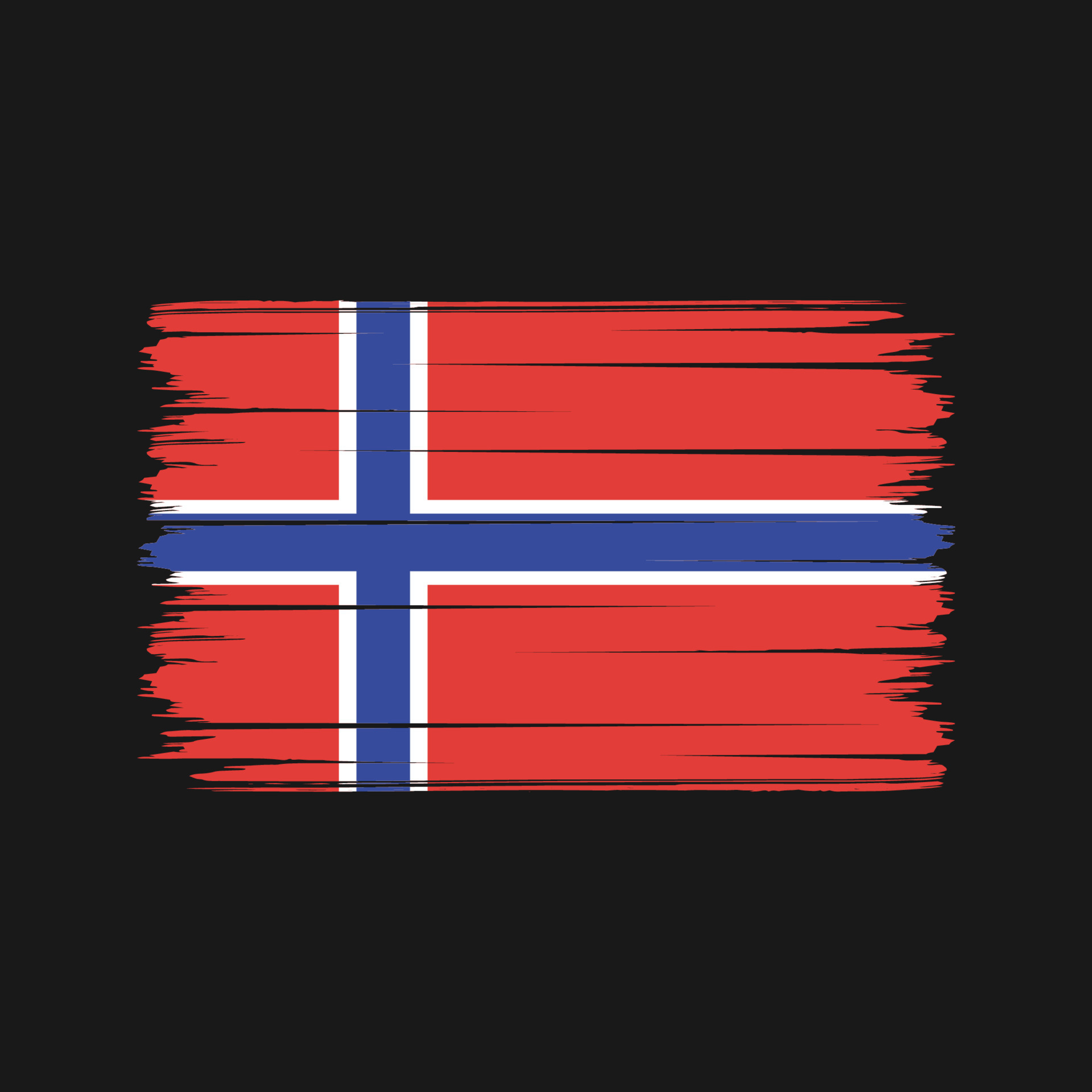 Norway Flag Brush Strokes. National Flag 10365427 Vector Art at Vecteezy