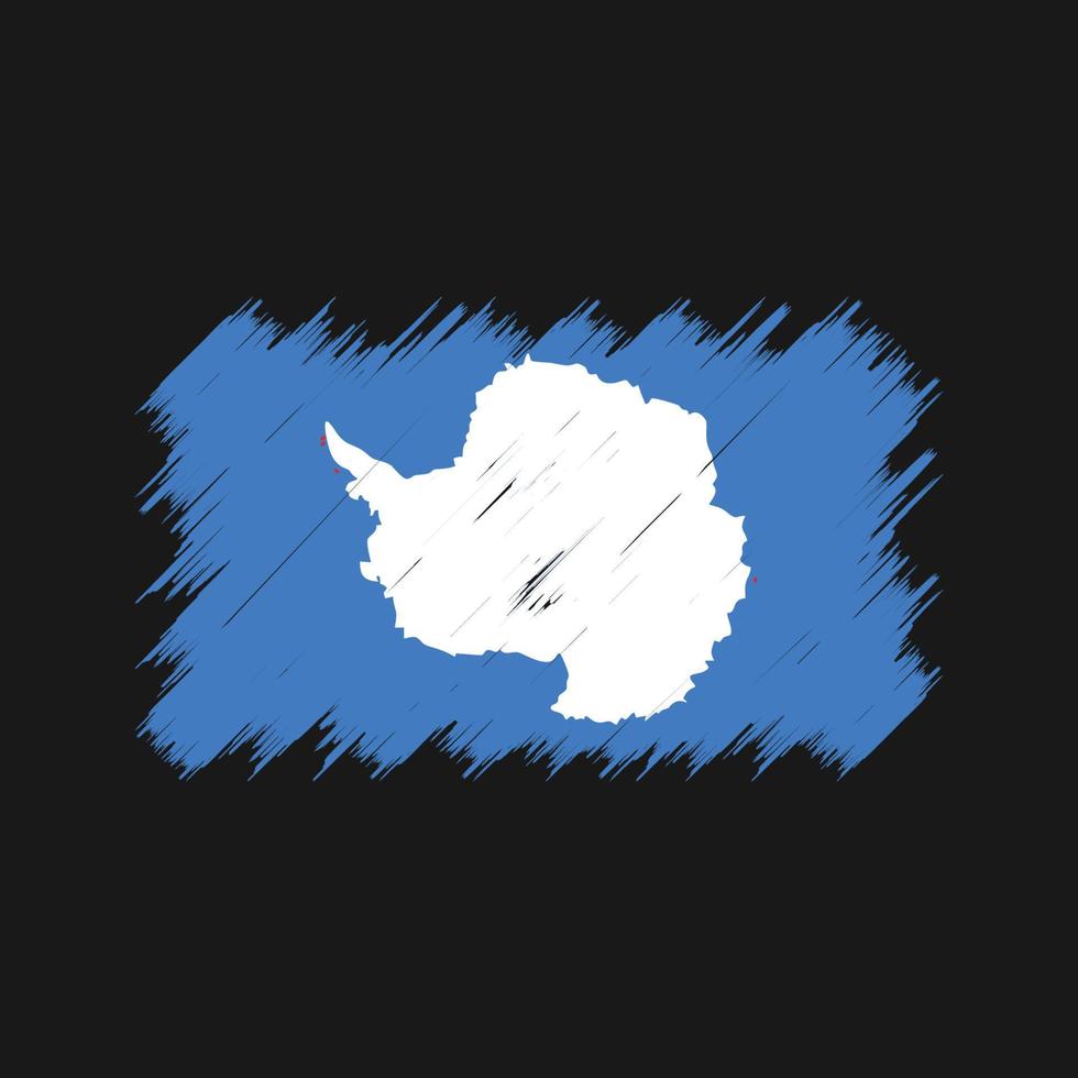 Antarctica Flag Brush. National Flag vector